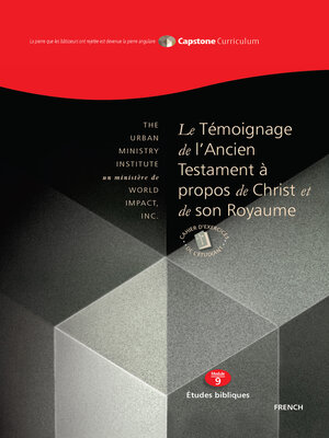 cover image of Le Témoignage de l'Ancien Testament à propos de Christ et de son Royaume, Cahier d'exercices de l'étudiant